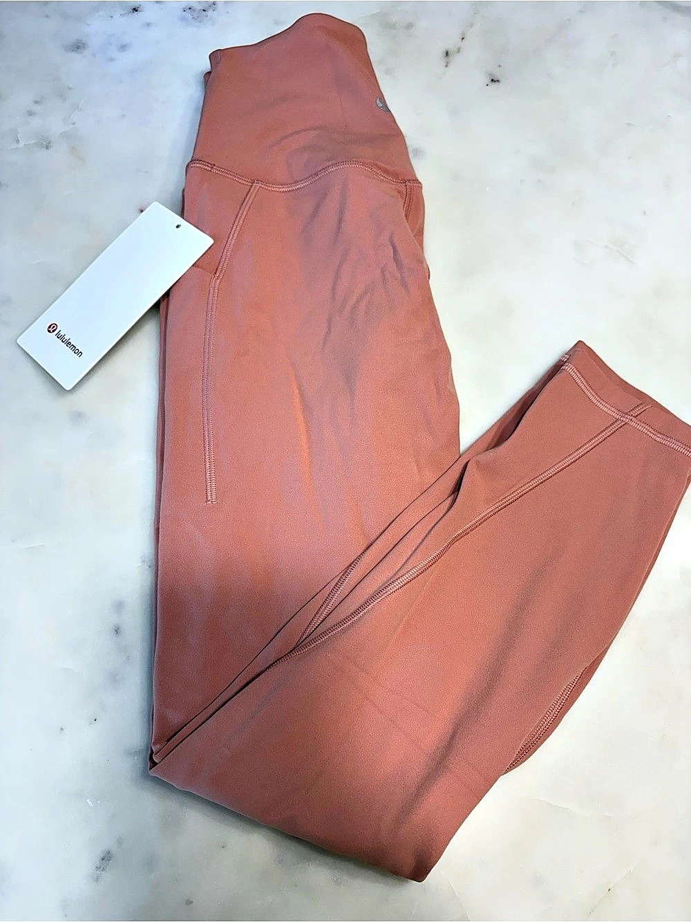 lululemon Align Pant 25" High Rise Leggings in Pink Savannah Size 4 NWT